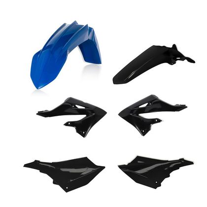 Kit plastiques Acerbis couleur noir/bleu - Noir / Bleu