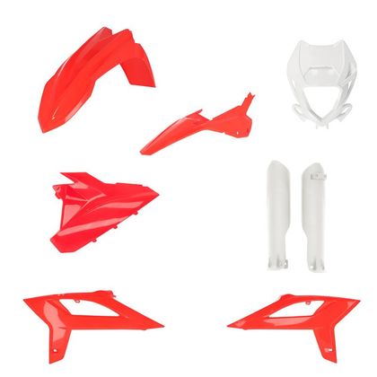 Kit de piezas de plástico Acerbis FULL KIT ORIGINAL 21 - Rojo / Blanco