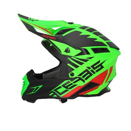 Casco de motocross Acerbis X-TRACK VTR ECE 2206 2023 - Verde / Negro