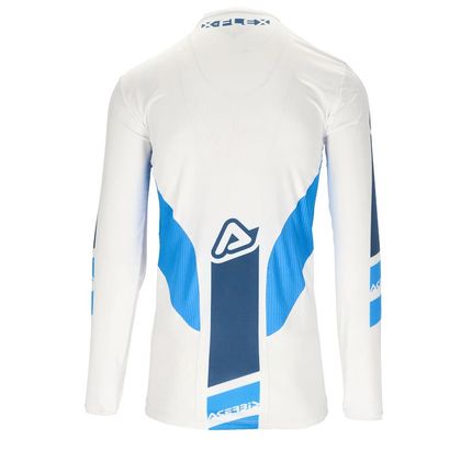 Camiseta de motocross Acerbis X-FLEX THREE 2023 - Blanco / Azul