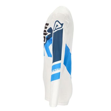 Camiseta de motocross Acerbis X-FLEX THREE 2023 - Blanco / Azul