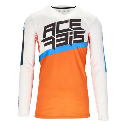 Camiseta de motocross Acerbis X-FLEX FOUR 2023 - Naranja / Blanco