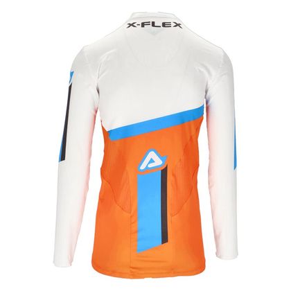 Camiseta de motocross Acerbis X-FLEX FOUR 2023 - Naranja / Blanco