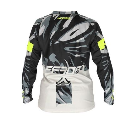 Camiseta de motocross Acerbis MX J-KID FOUR - Gris / Negro