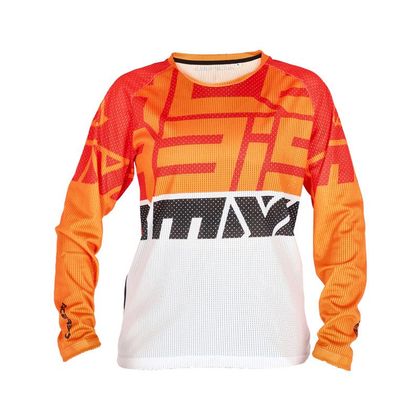 Camiseta de motocross Acerbis MX J-WINDY FOUR KID VENTED - Naranja / Blanco