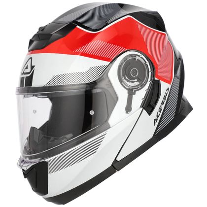 Casque modulable Acerbis SEREL DECO - Blanc / Rouge