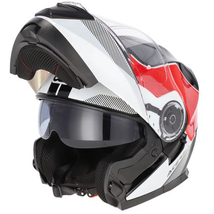 Casque modulable Acerbis SEREL DECO - Blanc / Rouge Ref : AE6753 