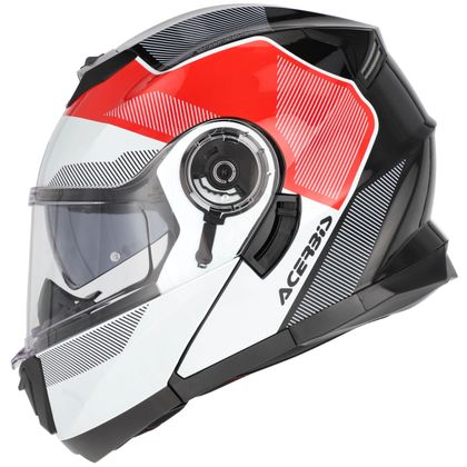 Casque modulable Acerbis SEREL DECO - Blanc / Rouge