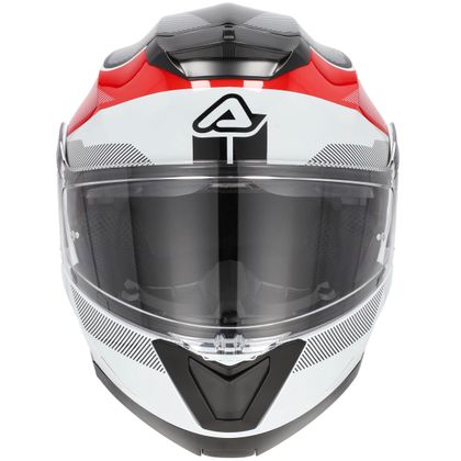 Casque modulable Acerbis SEREL DECO - Blanc / Rouge