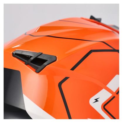 Casque cross Acerbis LINEAR 22.06 GRAPHIC 2026 - Orange / Blanc