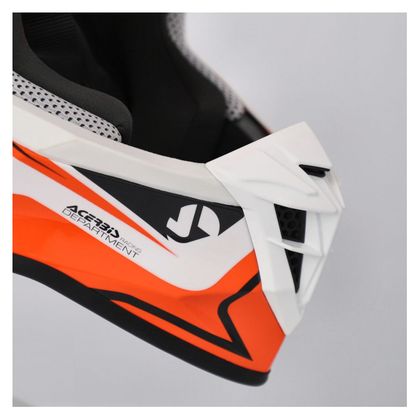 Casque cross Acerbis LINEAR 22.06 GRAPHIC 2026 - Orange / Blanc