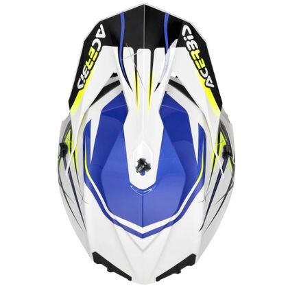 Casque cross Acerbis LINEAR 22.06 GRAPHIC 2026 - Blanc / Bleu