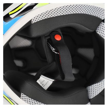 Casque cross Acerbis LINEAR 22.06 GRAPHIC 2026 - Blanc / Bleu