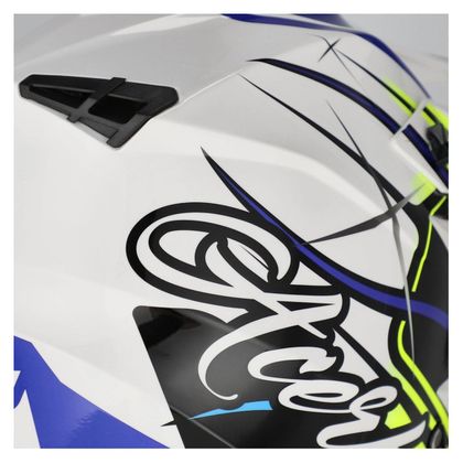 Casque cross Acerbis LINEAR 22.06 GRAPHIC 2026 - Blanc / Bleu