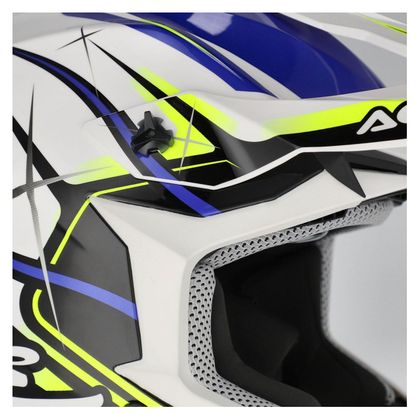 Casque cross Acerbis LINEAR 22.06 GRAPHIC 2026 - Blanc / Bleu