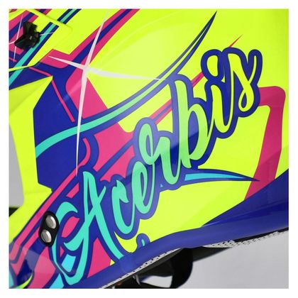 Casque cross Acerbis LINEAR 22.06 GRAPHIC 2026 - Jaune / Rose