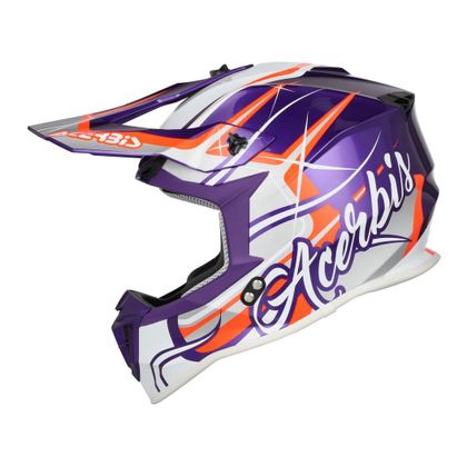 Casque cross Acerbis LINEAR 22.06 GRAPHIC 2026 - Violet / Blanc