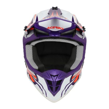 Casque cross Acerbis LINEAR 22.06 GRAPHIC 2026 - Violet / Blanc
