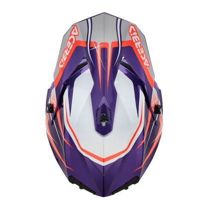 Casque cross Acerbis LINEAR 22.06 GRAPHIC 2026 - Violet / Blanc