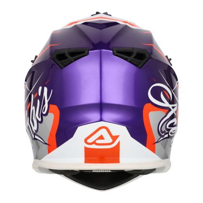 Casque cross Acerbis LINEAR 22.06 GRAPHIC 2026 - Violet / Blanc