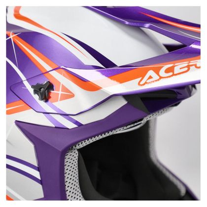 Casque cross Acerbis LINEAR 22.06 GRAPHIC 2026 - Violet / Blanc