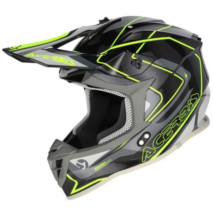 Casque cross Acerbis LINEAR 22.06 GRAPHIC 2026 - Noir / Jaune Ref : AE6734 