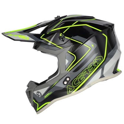 Casque cross Acerbis LINEAR 22.06 GRAPHIC 2026 - Noir / Jaune