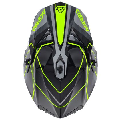 Casque cross Acerbis LINEAR 22.06 GRAPHIC 2026 - Noir / Jaune