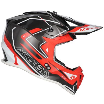 Casque cross Acerbis LINEAR 22.06 GRAPHIC 2026 - Gris / Rouge
