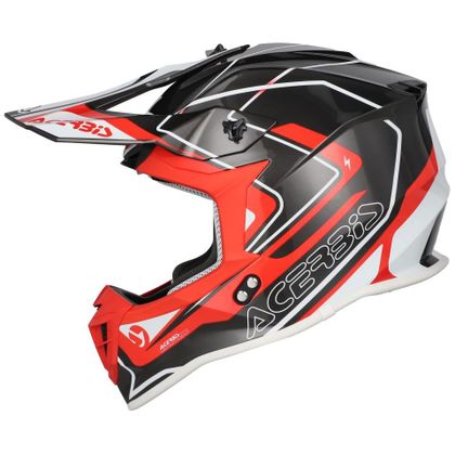 Casque cross Acerbis LINEAR 22.06 GRAPHIC 2026 - Gris / Rouge