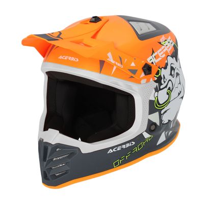 Casco de motocross Acerbis PROFILE 22.06 ENFANT - Naranja / Gris Ref : AE5317 