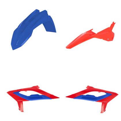 Kit plastiques Acerbis couleur - Bleu / Rouge