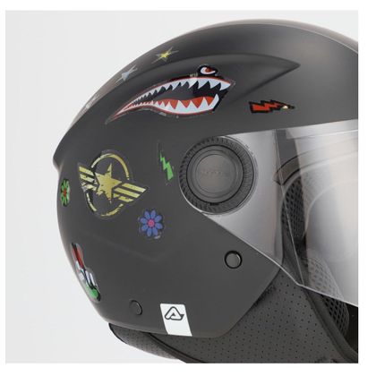 Casque jet Acerbis BREZZA ENFANT - Noir