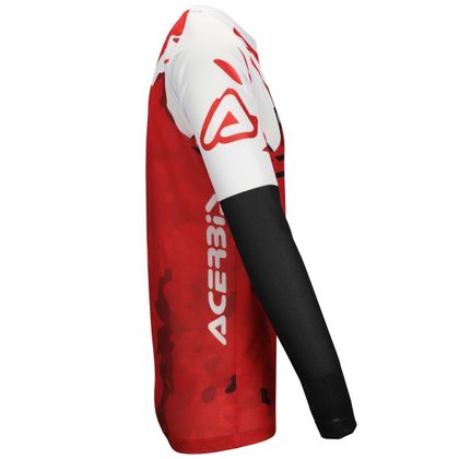 Maillot cross Acerbis J-WINDY VENT WATERMARK 2024 - Rouge / Blanc