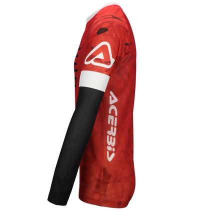 Maillot cross Acerbis J-WINDY VENT WATERMARK 2024 - Rosso / Bianco