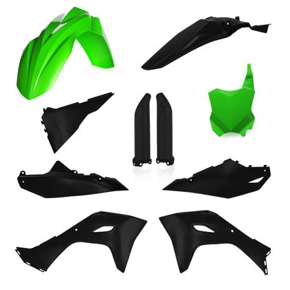 Acerbis Full Kunststof kit - Zwart / Groen
