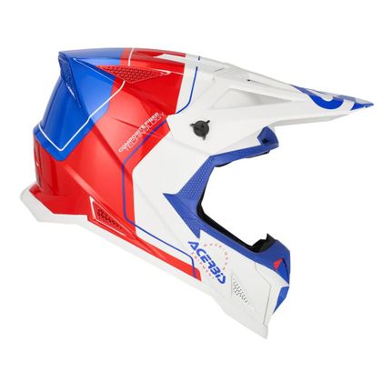 Casque cross Acerbis T711 2026 - Blanc / Bleu