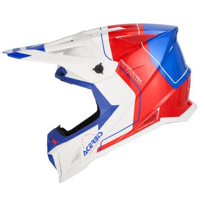 Casque cross Acerbis T711 2026 - Blanc / Bleu