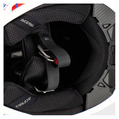 Casque cross Acerbis T711 2026 - Blanc / Bleu