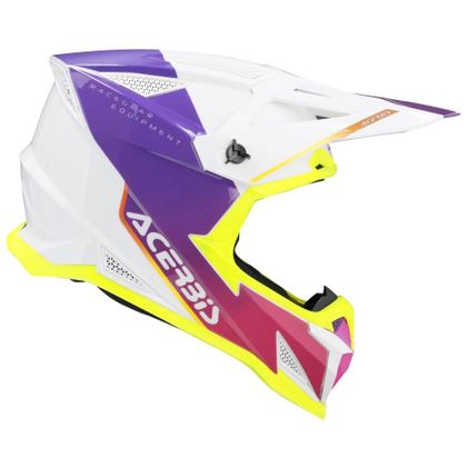 Casque cross Acerbis T711 2026 - Blanc / Violet