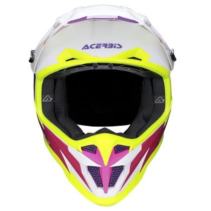 Casque cross Acerbis T711 2026 - Blanc / Violet
