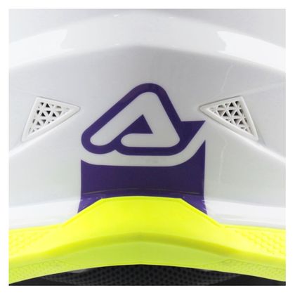 Casque cross Acerbis T711 2026 - Blanc / Violet