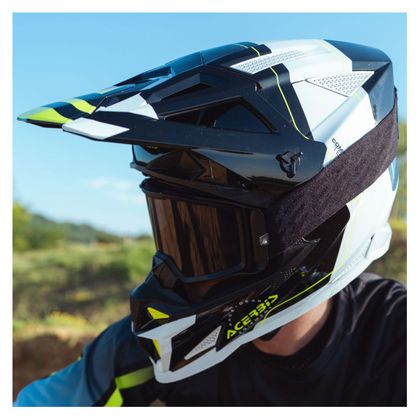 Casque cross Acerbis T711 2026 - Noir / Blanc