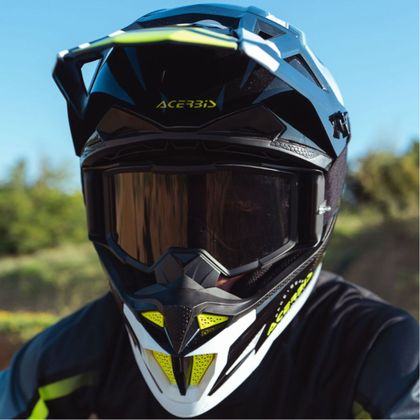 Casque cross Acerbis T711 2026 - Noir / Blanc