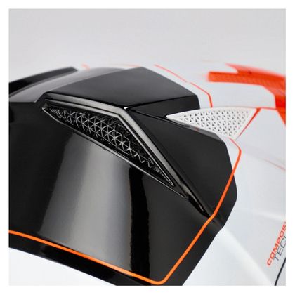 Casque cross Acerbis T711 2026 - Orange / Noir