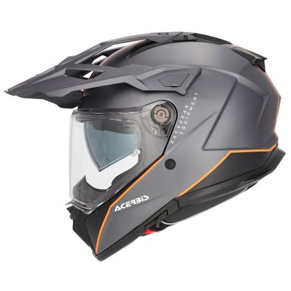 Casque intégral Acerbis ATTACK - Gris / Orange