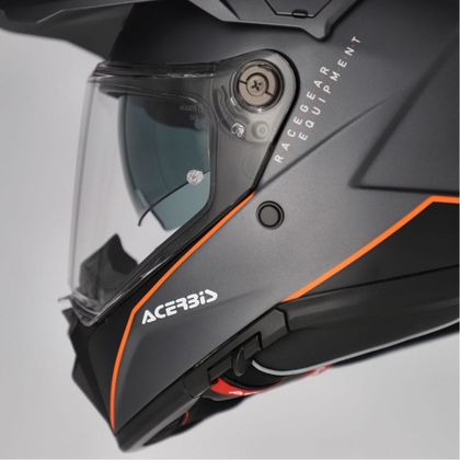 Casque intégral Acerbis ATTACK - Gris / Orange
