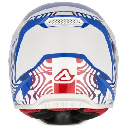 Casque cross Acerbis WHOOPS - GRAPHIC 2026 - Blanc / Bleu