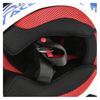 Casque cross Acerbis WHOOPS - GRAPHIC 2026 - Blanc / Bleu