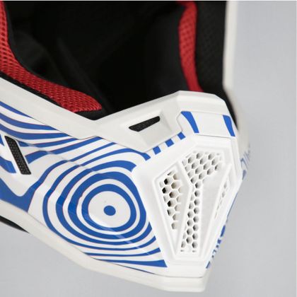 Casque cross Acerbis WHOOPS - GRAPHIC 2026 - Blanc / Bleu